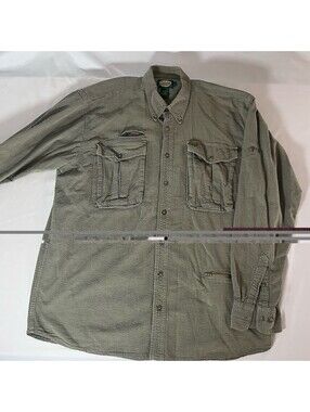 Cabela's Outdoor Gear Men's XL Tall Tan Checkered Shirt